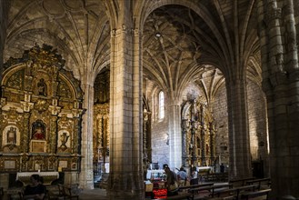 Interior view, church, La Puerta de las Gentes, San Vicente de la Barquera, Cantabria, Spain,