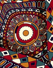 Tribal art background composition, vector illustration