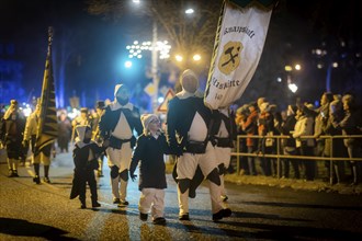 13th mountain procession with mountain devotion to the Festival of Lights in BergieÃŸhübel