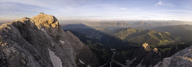 Hochkönig and Matrashaus, Evening atmosphere, Dramatic mountain landscape, View from Hochkönig,