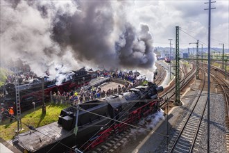 Dresden Steam Locomotive Meeting, 11 to 13 April 2014, around the Dresden-Altstadt depot, Numerous