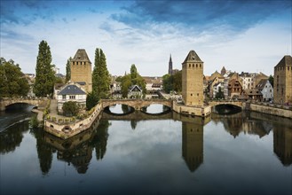 Ponts Couverts Bridge, La Petite France, River Ill, Strasbourg, Alsace, France, Europe