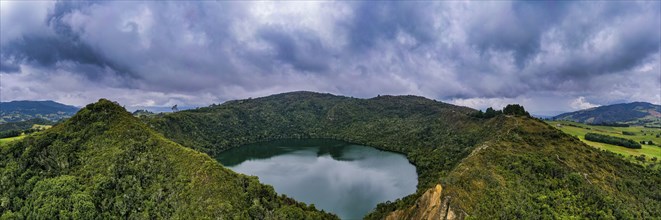 Lake Guatavita, Colombian Andes, Colombia, South America