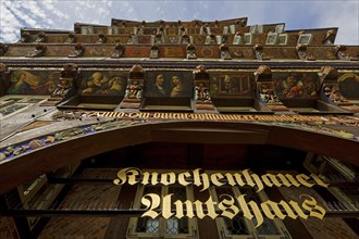 Historic Knochenhaueramtshaus on the market square, Old Town, Hildesheim, Lower Saxony, Germany,