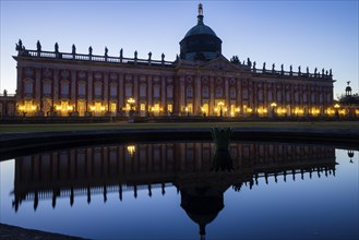 Park Sanssouci is part of the Potsdam palace park ensemble. The New Palace is a palace on the west