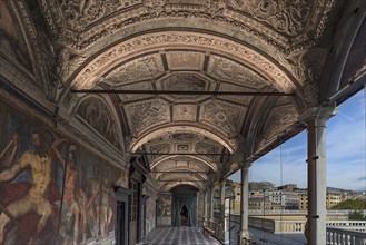 Arcade on the upper floor of the Villa del Principe, Palazzo di Andrea Doria, Piazza dei Principe,