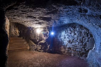 The total length of the passages under Geithain is 1100 m, of which 412 m are currently accessible.