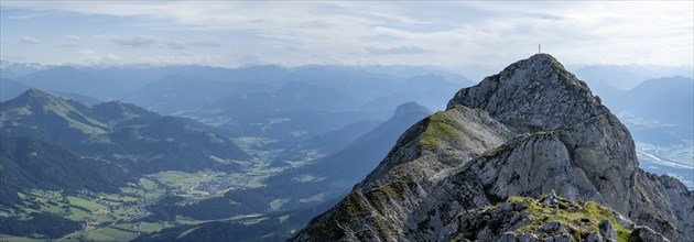 Peak of the Scheffauer, Kaisergebirge, Wilder Kaiser, Kitzbühel Alps, Tyrol, Austria, Europe