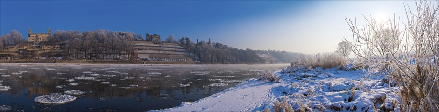 Elbe castles in winter