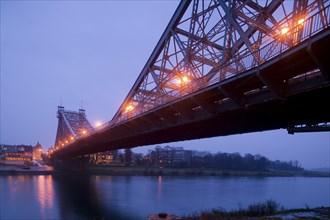 Elbe Bridge Blue Wonder