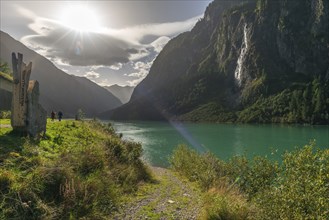 Stilluptal, Stiillup reservoir (1116m), Stillupgrund, Mayrhofen, reservoir lake, alpine mountain