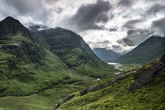 Glencoe Valley, West Highlands, Scotland, United Kingdom, Europe