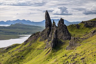 Rock Needles Old Man of Storr, Isle of Skye, Inner Hebrides, Scotland, United Kingdom, Europe