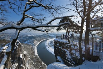 Winter on the Bastei in Rathen