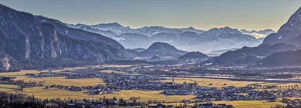 Inntal, Kufstein, Neblig, Alps, Austria, Europe