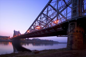 Elbe Bridge Blue Wonder