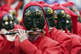 Basler Künstlerlarven, masks, Basler Fasnet parade, Basler Fasnacht, Basel, Switzerland, Europe