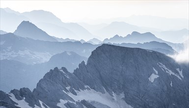 Dramatic mountain landscape, view from Hochkönig, Salzburger Land, Austria, Europe