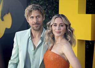 Ryan Gosling and Emily Blunt at the Los Angeles premiere of 'The Fall Guy' held at the Dolby