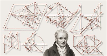 Gaspard Monge, Comte de Péluse, 1746 â€“ 1818, French mathematician, descriptive geometry