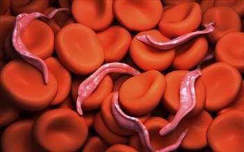 Conceptual image of Trypanosoma