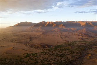 Ugab River and Brandberg, Erongo, Namibia, Africa