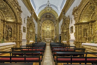 Church of the Third Order of Our Lady of Mount Carmel, Central nave, Faro, Algarve, Portugal,