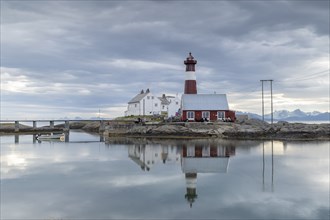 Tranoy Fyr Lighthouse, Tranoy Fyr, Hamaroy, Ofoten, Vestfjord, Nordland, Norway, Europe