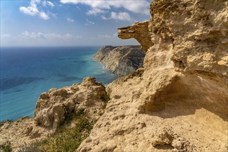 The cliffs of Cape Aspro near Pissouri, Cyprus, Europe