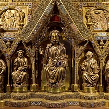 Detail of Elisabeth's shrine, where the bones of Elisabeth once lay, Elisabeth Church, Marburg an