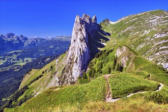 Kreuzberge, Chrüzberg, in the Alpstein, Appenzell Alps, Canton St. Gallen, Switzerland, Europe