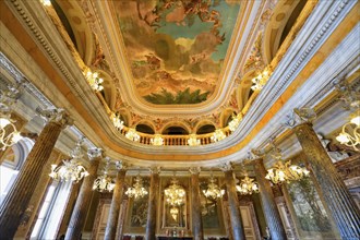 Belle Epoque Amazon Theatre, Noble Hall frescoes, Manaus, Amazonia State, Brazil, South America