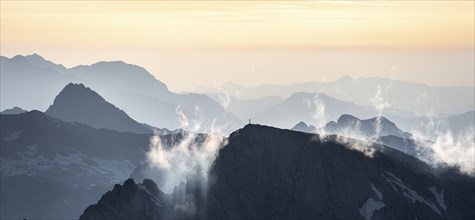 Dramatic mountain landscape, view from Hochkönig, Salzburger Land, Austria, Europe