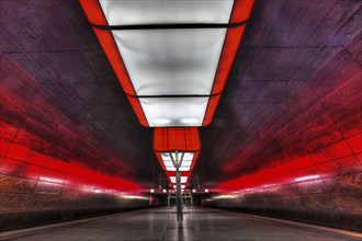 Hafencity University underground station, Hamburg, Germany, Europe