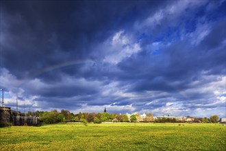 Rainbow over Dresden Neustadt