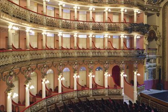 Belle Epoque Amazon Theatre, Concert Hall, Opera boxes, Manaus, Amazonia State, Brazil, South