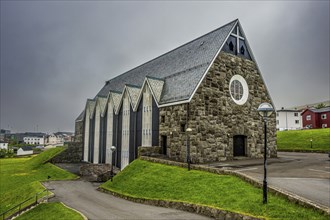 Christianskirkjan (Christian's Church), modern church building, KlaksvÃ­k, Faroe islands, Denmark,