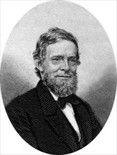 Engraving of Schuyler Colfax, Jr. (March 23, 1823 â€“ January 13, 1885), a United States