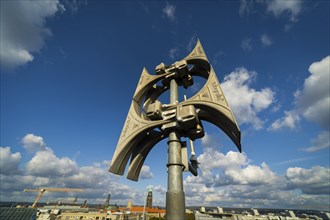 Siren system on a high-rise building in Dresden. It is used to warn the population quickly and