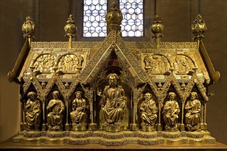 Elisabeth shrine, where Elisabeth's bones once lay, Elisabeth Church, Marburg an der Lahn, Hesse,