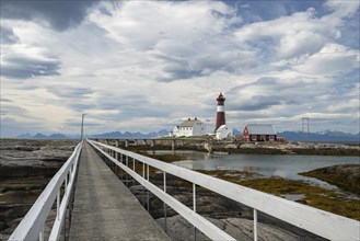 Tranoy Fyr Lighthouse, Tranoy Fyr, Hamaroy, Ofoten, Vestfjord, Nordland, Norway, Europe