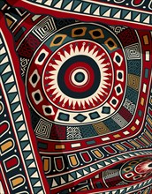 Tribal art background composition, vector illustration