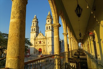 Cathedral church of Our Lady of the Immaculate Conception, Campeche city, Campeche State, Mexico,