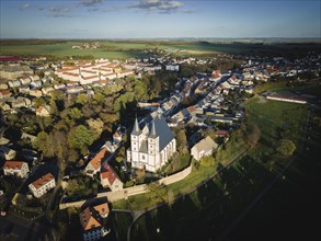 The Protestant town church of St. Nikolai is a late Gothic hall church with older components in