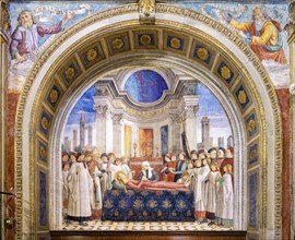 Burial of Saint Fina in San Gimignano, Fina da San Gimignano, patron saint of the town, chapel,