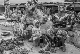 Typical market in BOUNDIALI, Ivory Coast, Africa