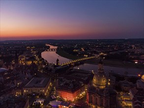 Dresden Old Town in the Evening