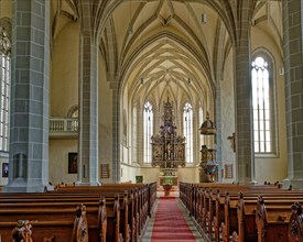 St. Matthäi Church, interior photograph, Leisnig, Saxony, Germany, Europe