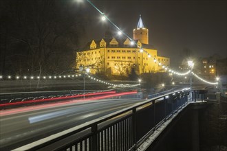 Wildeck Castle is a former hunting lodge in Zschopau in Saxony. It stands on a rocky spur in the