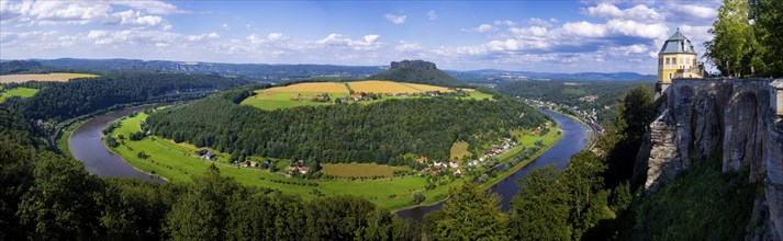 Königstein Fortress is one of the largest mountain fortresses in Europe and is located in the